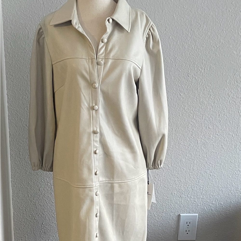 7 For All Mankind Faux Leather Dress